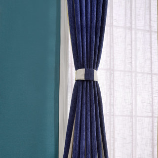 Sunshine Bold Yellow Blue Striped Curtain Drapes 4