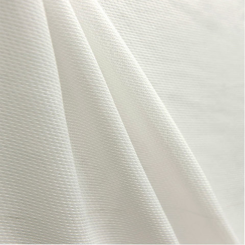 Mermaid Fishnet Textured Heavy White Semi Sheer Curtain 1