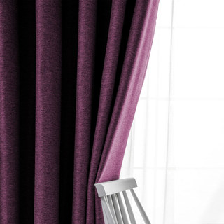 Pine Valley Purple Plum Blackout Curtain 2