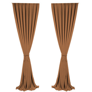 Pine Valley Terracotta Orange Blackout Curtain 5