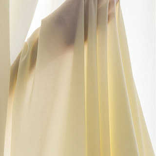 Grace Textured Cream Heavy Voile Curtain 4