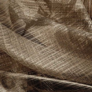 Moonlight Coffee Brown Glittering Mesh Net Curtain 4