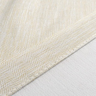 Blackout Zigzag Twill Cream Curtain 7