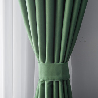 Superthick Olive Green Blackout Curtain 17