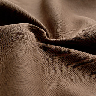Blackout Zigzag Twill Coffee Brown Curtain 6