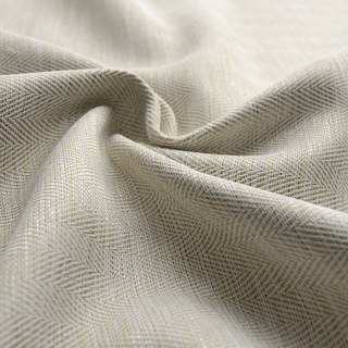 Blackout Zigzag Twill Cream Curtain 6