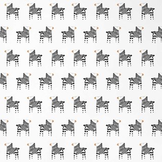 Zebra Black and White Print Curtain 7