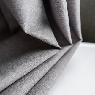 Herringbone Gray 100% Blackout Curtain Drapes 9