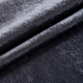 Luxury Charcoal Dark Gray Chenille Curtain Drapes